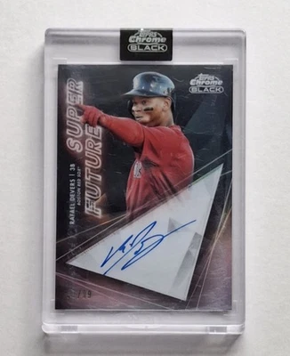 RAFAEL DEVERS - 2020 Topps Chrome Black, Super Futures Refractor #/99, Auto - Image 1 of 2