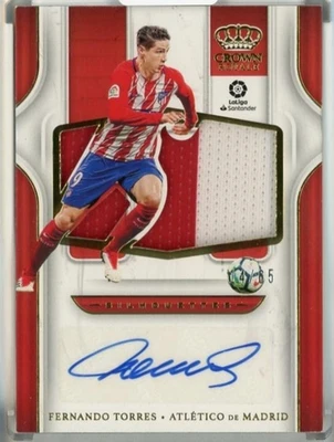 2019-20 Panini Cornerstones Fernando Torres Crown Royale Silhouettes Material Au - Image 1 of 2