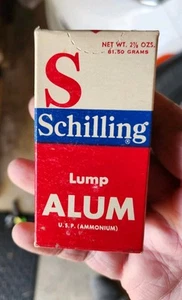 Vintage Schilling Klumpen Alaun Gewürzdose NIE GEÖFFNET - Bild 1 von 4
