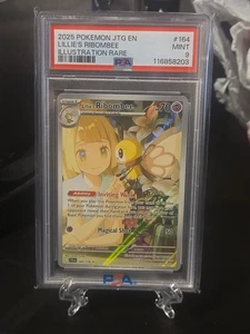 2025 POKEMON JTG EN-JOURNEY TOGETHER ILLUSTRATION RARE LILLIE'S RIBOMBEE PSA 9 - Picture 1 of 1
