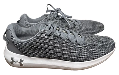 Zapatillas Tenis Under Armour Ripple Para Mujer 11 Gris Blanco Usadas en Excelente Condición 3021490-102 Foto 1 de 4
