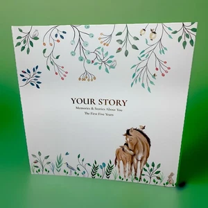 Libro de recuerdos para bebés ABI & OLIE Your Story primeros cinco años regalo para baby shower niña/niño - Imagen 1 de 10