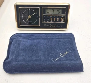 Vintage Pierre Cardin Series 107 Travel Alarm Clock Digital & Analog - Picture 1 of 7