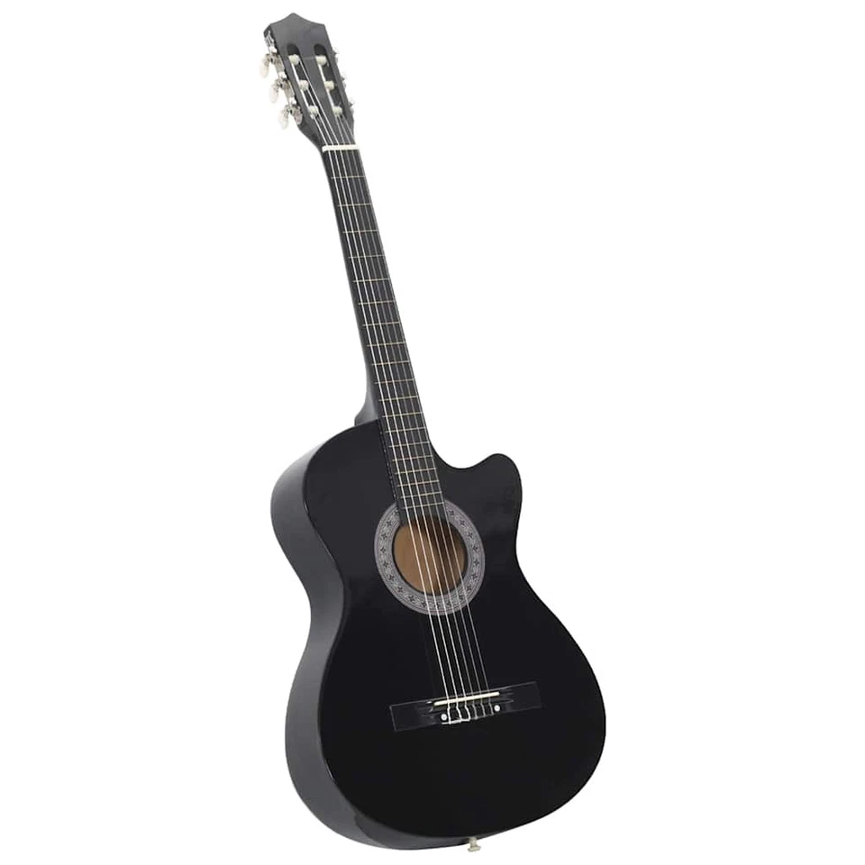 Guitar Beginner Cutaway Guitar Acoustic Guitar with 6 Strings Basswood vidaXL - Image 1 of 1