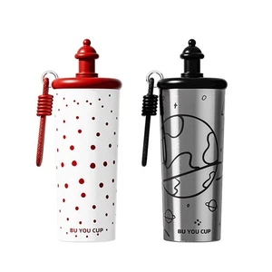 With Handheld Vacuum Straw Cups 700ML Insulated Cup Boys and Girls - Picture 1 of 13