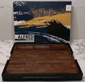 ALFRED Sonder Los Angeles, tabla de cortar madera de nogal de grano grueso grande   - Imagen 1 de 9