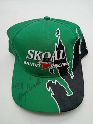 Vintage Skoal Bandit Racing NASCAR #33 Snapback Cap Hat SIGNED Ken Schrader - Image 1 of 4