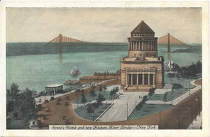 vtg postcard Grant's tomb Hudson River bridge New York city New York NY - Picture 1 of 1