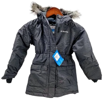 Columbia Niñas Nordic Strider Impermeable Aislado Capucha Crecimiento Abrigo Talla XS Nuevo Foto 1 de 4