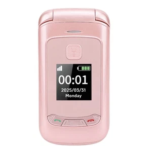 G-660 Flip Phone Unlocked 2G Senior Big Button 2.8 Screen Dual SIM - Picture 1 of 12