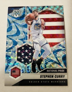 Mosaico Panini 2020-21 azul reactivo Stephen Curry #249 Warriors - Imagen 1 de 2