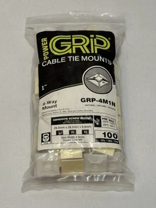 1" Power GRP Cable Tie Mounts Sticky Back GRP-4M1N - Picture 1 of 2