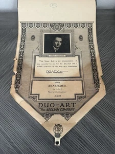 Rollo de piano Duo Art 67776 arabesco interpretado por Robert Armbruster... Notas - Imagen 1 de 3