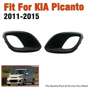 1Pair Front Bumper Fog Light lamp Trim Cover Bezels for KIA Picanto 2011-2015 - Picture 1 of 12