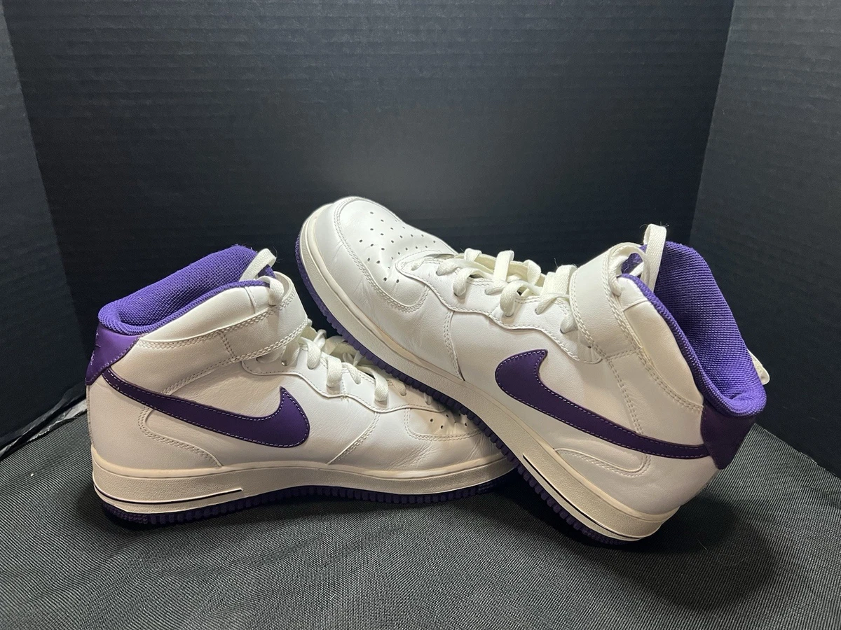 Nike Air Force 1 '07 Mid White Purple for Sale | Authenticity