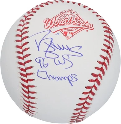 Бейсбольный мяч с логотипом Мировой серии 1996 с автографом Дэррила Строберри из New York Yankees с INSC - Изображение 1 из 3