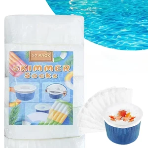50PCS Pool Skimmer Socks for Skimmer Basket Ultra Fine Mesh Screen Socks for ... - Picture 1 of 1