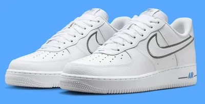 Nike Air Force 1 '07 Zapatos Blanco Gris Frío IB7677-100 Hombres Tallas NUEVO Foto 1 de 4