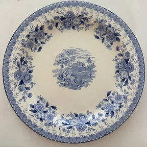 Vintage Woodland von Aimcee blau 12" runde Platte Hackplatte Servieren Blumen England - Bild 1 von 7