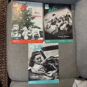 Lot of 3 GM Folks Magazines - December , 1949 April , 1951 & February , 1952 - Picture 1 of 23