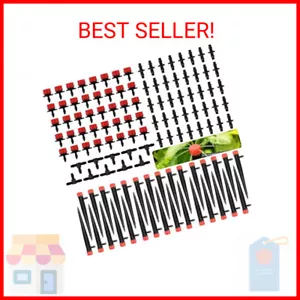 ZEJUN Adjustable Drip Irrigation Emitters, 120 PCS Drip Irrigation Parts Kit for - Picture 1 of 2