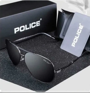 Occhiali da sole Uomo polarizzati marca Police serie S8480G NERI Black - Picture 1 of 2