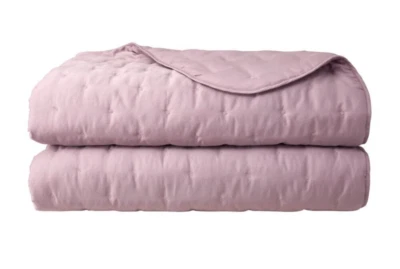NWT New Yves Delorme Lila Triomphe Runner Quilted Bedcover Lilac Purple Organic - Image 1 of 4