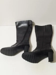STIVALI DONNA NERO NUOVI SILVIA SOFT TG 37 ZIP E BOTTON DOWN TACCO CM 7 - Foto 1 di 8