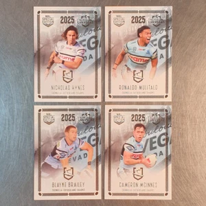 Juego de equipo Cronulla Sharks de Las Vegas edición especial 2025 NRL (4 cartas) - Imagen 1 de 5