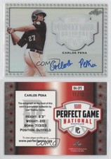 2020 Leaf Perfect Game National Showcase Metal /15 Carlos Pena #BA-CP2 Auto
