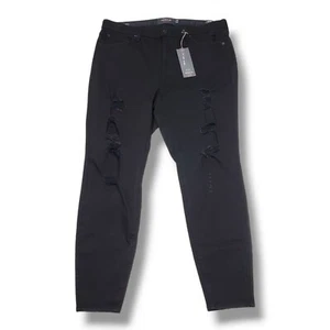 Torrid Sky High Skinny Jeans Womens 20 Tall Black Premium Stretch High Rise - Picture 1 of 12