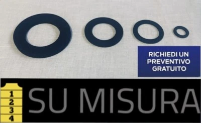 Guarnizioni  In Gomma Tonde, Sez.quadra Con Diametro Spessore E Foro Su Misura. - Immagine 1 di 4
