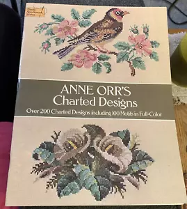 Vtg Rare Dover Needlework Series Anne Orr's Charted Designs Cross Stitch 1978 Bk - Picture 1 of 9