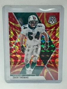 Zach Thomas 2020 Panini Mosaic Football - #127 GOLD REACTIVE - Miami Dolphins - Picture 1 of 2