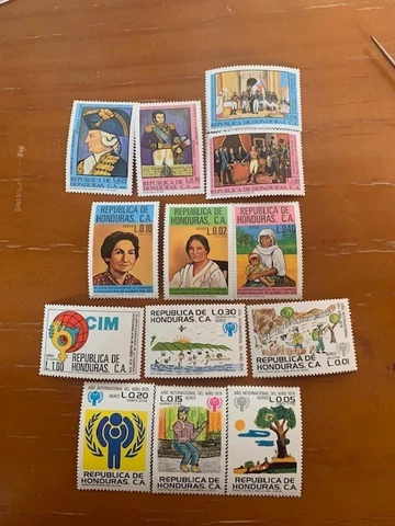 Stamps Honduras SC#C682-6, C695-702 (MNH) (1980-1) F/VF SCV $4.80 Cover