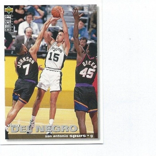 1995 Vinny Del Negro Upper Deck Collectors Choice Card San Antonio Spurs #144 - Image 1 of 1