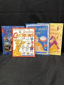 Lot Of 4 Usborne Into To Art Drawing Cartoons Princesses Ballerinas What Shall I - Bild 1 von 22