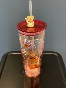 Starbucks 2021 China The Year Of Ox Dragon Dance Bling 20oz Double Glass Tumbler - Bild 1 von 5