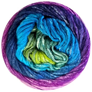 Wacholder Moon Farm ::Cumulus Rainbow #228:: Mako Baumwollgarn Moonlight Jewel - Bild 1 von 4