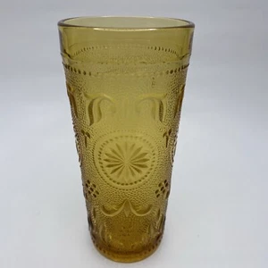 Vintage Brockway. Beverage Glass Amber Colonial Pattern 6.25" Tall - Picture 1 of 7