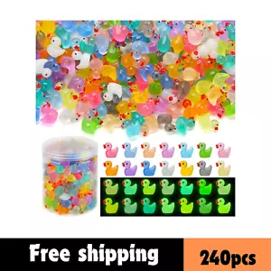 240Pcs Luminous Mini Resin Ducks Tiny Duck Bulk Glow in the Dark Small Plastic - Picture 1 of 9