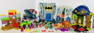 IMAGINEXT LOT DC Super Friends Hall of Doom Justice Batcave 5PLAYSETS 25 Figures - Picture 1 of 14