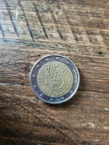 2€(Euro)Münze 25 Jahre Deutsche Einheit(normale Gebrauchsspuren, gereinigt) - Bild 1 von 2