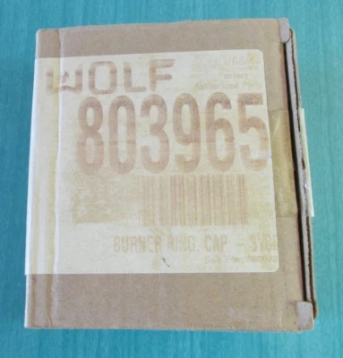 Horno/Estufa Wolf - TAPA Y ANILLO QUEMADOR - Nº de pieza 803965 - NUEVO (Caja abierta) Foto 1 de 4