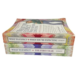 2 Books - What to Expect When You're Expecting + The First Year Paperback Bundle - Bild 1 von 22