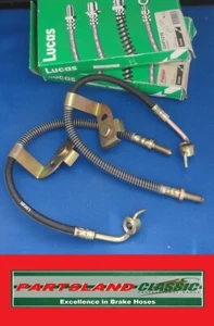 Front Pair Hydraulic Brake Hose Ford Escort, LCV Van, Orion 1990 – 1995 LH4203/4 - Picture 1 of 9