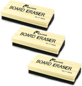 3 Pack Premium Wool Felt Chalkboard Eraser – Dustless, Kid-Friendly, for Whitebo - Picture 1 of 6