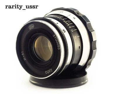53 mm f/2.8 INDUSTAR-61 Soviet lens copy Leica M39/l39 Zorki FED RF - Image 1 of 4