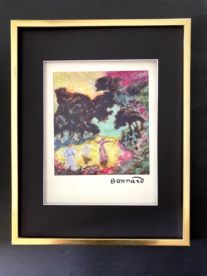 PIERRE BONNARD + IMPRESIÓN FIRMADA IMPRESIONANTE 1948 + ENMARAÑADO Y ENMARCADO + ¡CÓMPRALO AHORA!! Foto 1 de 3