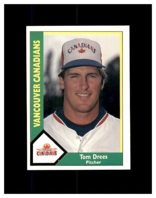 1990 Vancouver Canadians CMC #3 Tom Drees - Image 1 of 2